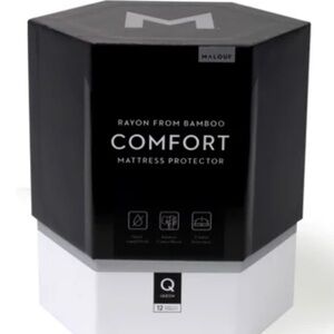 Malouf White Bamboo Mattress Protector